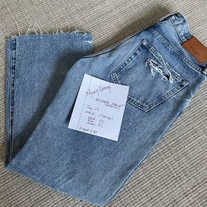 MOUSSY VINTAGE - Hesperia Straight Denim Jeans Button Fly